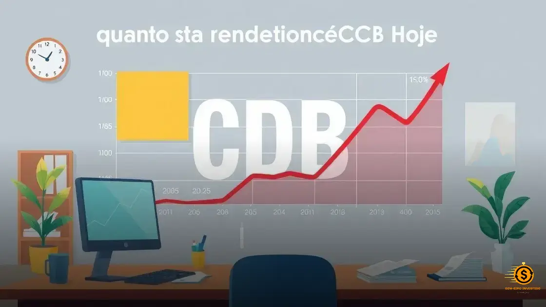 quanto esta rendendo cdb hoje? Descubra o que esperar!