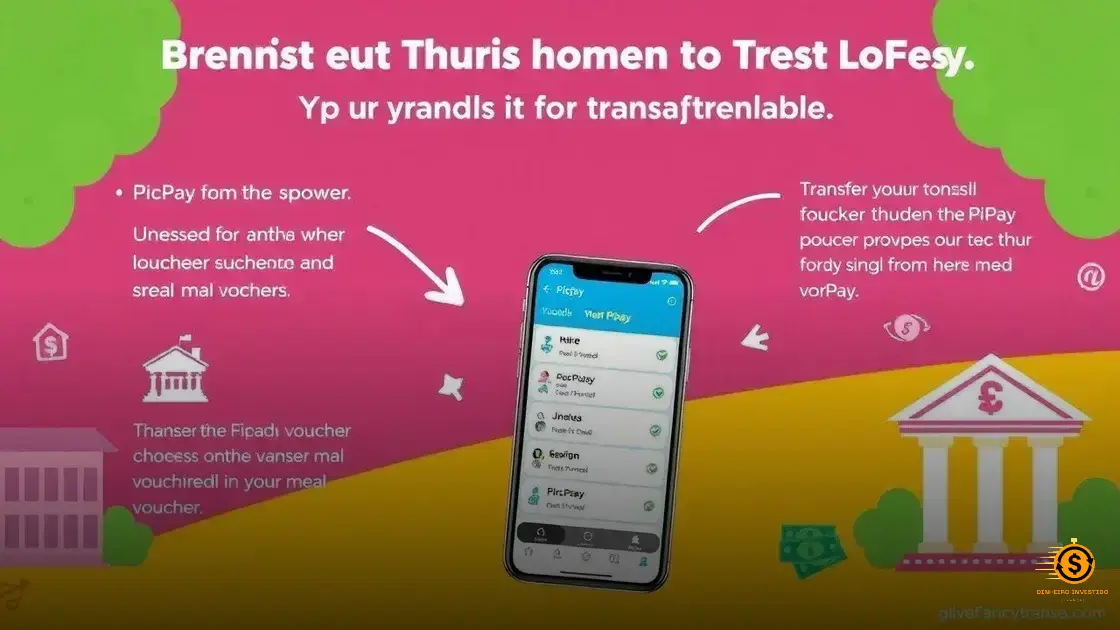 como transferir dinheiro do ticket alimentação para o picpay