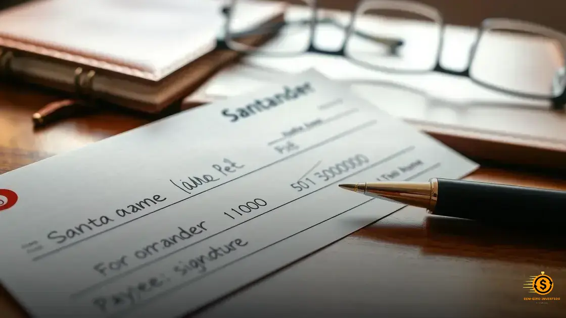 Preencher como preencher um cheque santander de forma simples e rápida